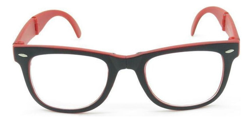 Óculos Para Grau Paul Ryan Preto E Vermelho - D8501-2