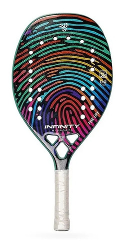 Raquete Beach Tennis Leve Fibra Carbono 3k Original Colorida