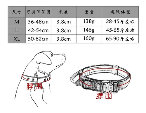 El Collar Del Perro Es Seguro, Ajustable Y Cómodo L