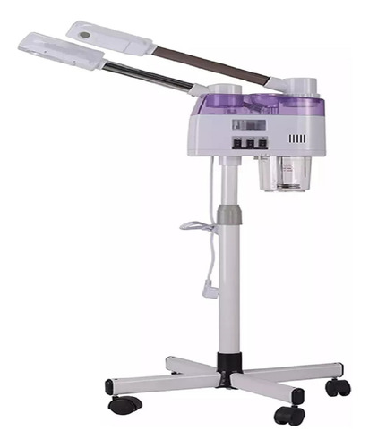 Vaporizador Facial 2 En 1 Vapor Ozono Facial Pedestal Profes Blanco