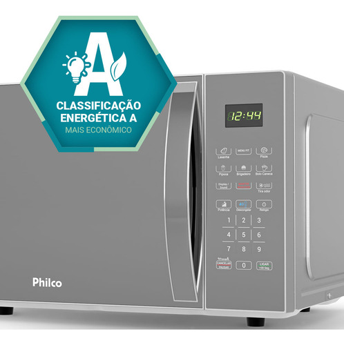 Micro-ondas Philco 25l 1100w Limpa Fácil Pm26s 220V