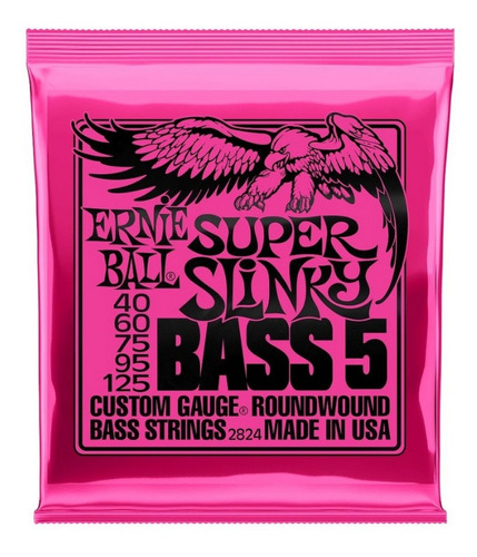 Encordoamento Ernie Ball Baixo 5c Super Slinky 0.40 P02824