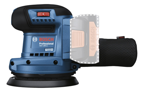 Lijadora Roto Orbital Gex 185-li 18v Bosch Bl Sin Bat