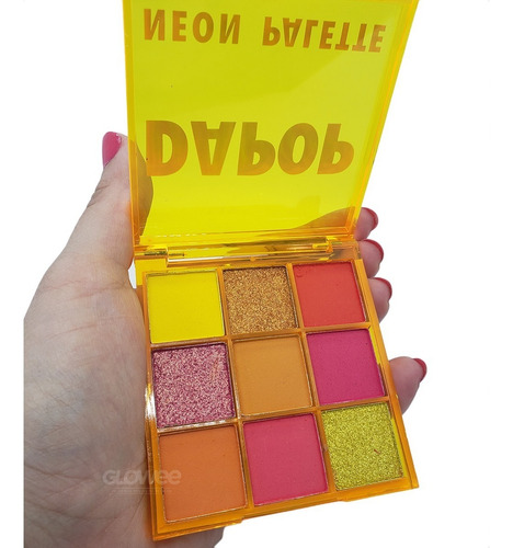 3 Paletas Sombras Ojos - Neon Palette - Dapop Original