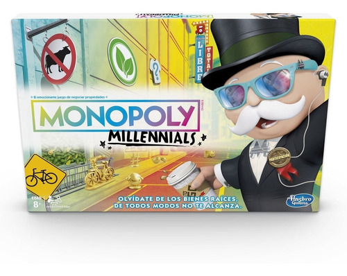 Monopoly Millennials Juego De Mesa Hasbro Gaming Nuevo