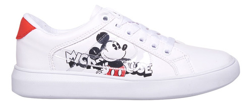Tenis Panam Edición Especial Disney, Mickey Mouse, Adulto Color Blanco Diseño De La Tela Liso Talla 22 Mx