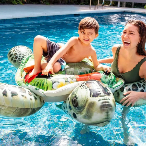 Flotador Inflable Tortuga Tropical 191cm Intex 57555
