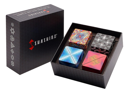 Set De Cubo Mágico Shashibo, Surtido, Hasta 70 Formas, X4