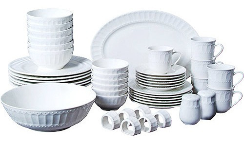 Set De Vajilla 46 Piezas Y Utensilios Para Servir Regalia