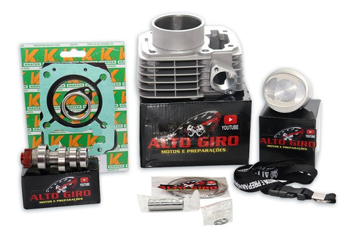 Imagem 2 de 4 de Kit 4mm + Comando 318º Cg150 Fan 150 Titan 150 Alto Giro