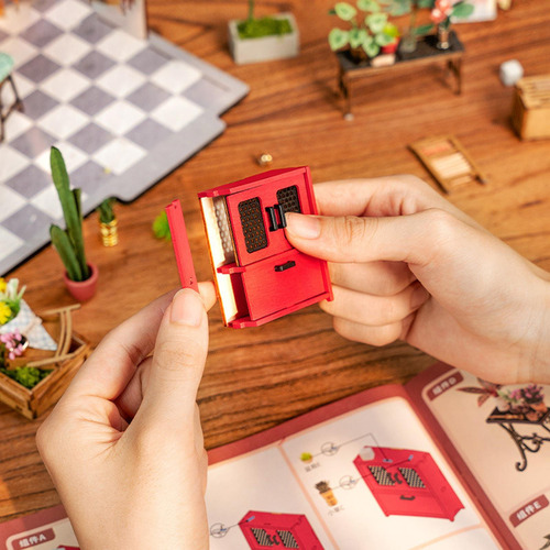 Miniatura Diy Para Casa De Muñecas, Modelo De Tienda De