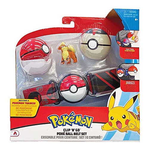 Juego De Cinturones Poke Ball Pokémon Clip N Go Wave 5 (8025