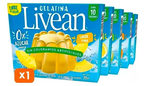 Gelatina Livean 0% Azucar 20g - Elige Tu Sabor
