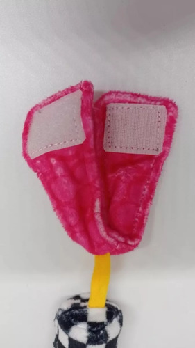 Imagen 5 de 9 de Sonajero Colgante Peluche Animales Bebe Con Velcro En Mca