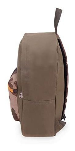 Mochila Everest Basic Color Block, Color Oliva/camuflaje, Ta