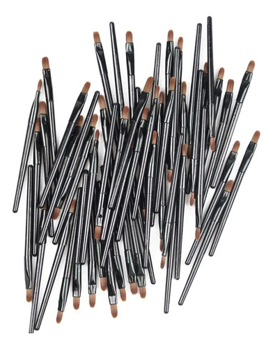 50pcs Cepillo Labial Desechable Aplicador De Palo Brillante