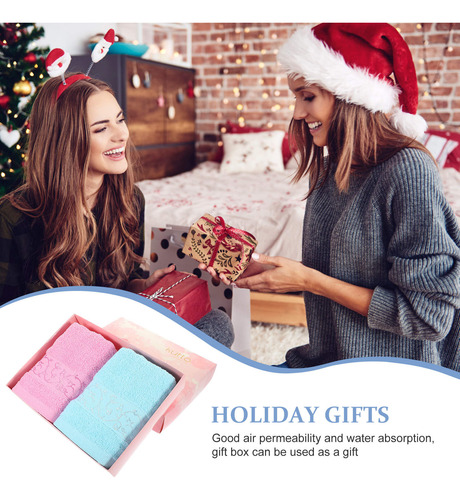 Toallas De Baño De Algodón, Caja De Regalo De Lujo