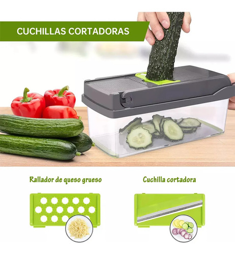 Z0f Novo Ralador De Vegetais 16 Em 1 E Cortadores De Frutas