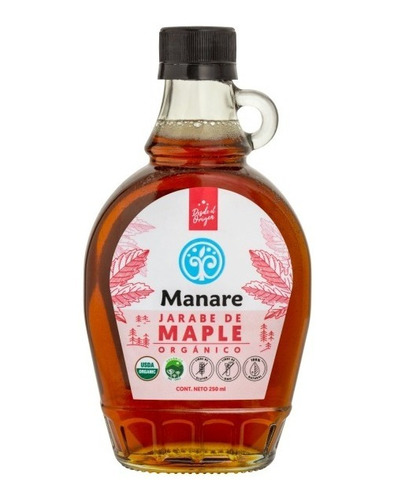 Jarabe De Maple Syrup Organico Manare 250 Ml