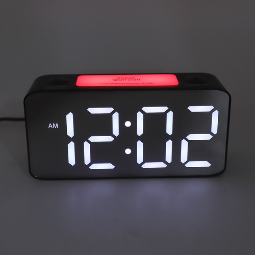 Reloj Despertador Digital Con Agitador De Cama, Pantalla Led