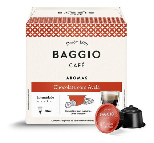 Capsulas Cafe Aromatizado Baggio Para Cafeteira Dolce Gusto