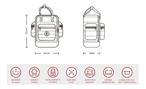 Imagen 9 de 9 de Mochila Andes Light Pop Legion Extranjera Urbana