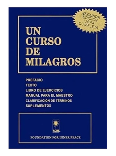 Libro Un Curso De Milagros