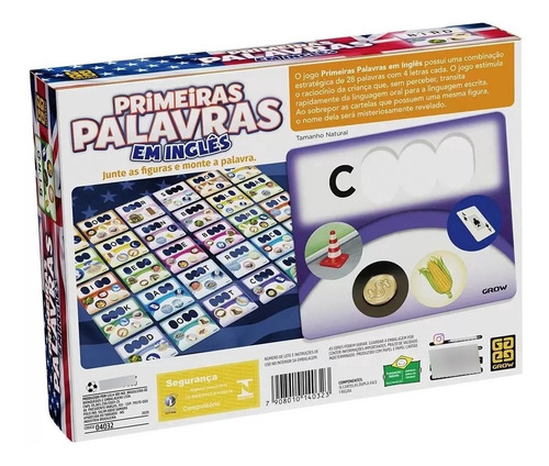 Jogo Primeiras Palavras Em Inglês Grow