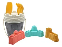 Comprar Balde De Playa Grande Con Pala Rastrillo Moldes Castillos