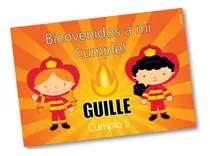 Comprar Kit Imprimible Bomberita Mod.1 Bomberos Nena Deco Candy Bar