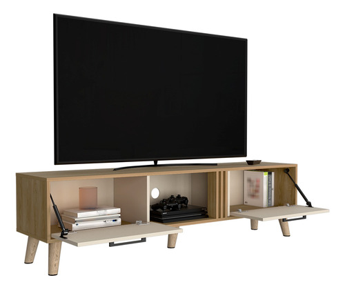 Mueble Tv 70'' Vance 43x160 Rta Capri Fresno Europeo