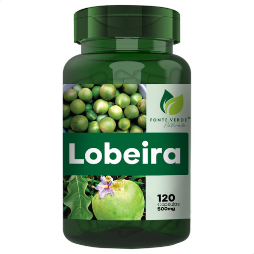 Lobeira 100% Natural 120 Cáps - Fonte Verde Sabor Sem Sabor