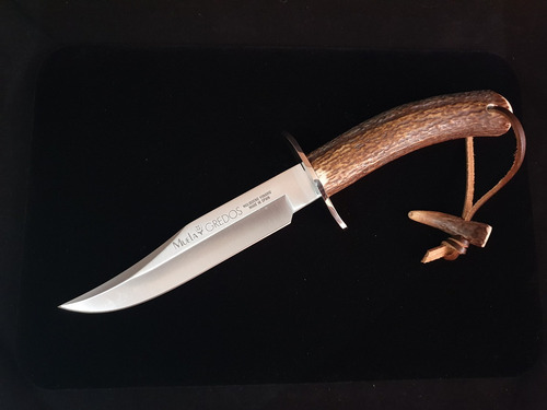 Imagen 2 de 5 de Cuchillo Gredos 160mm Asta De Ciervo C/funda Marca Muela