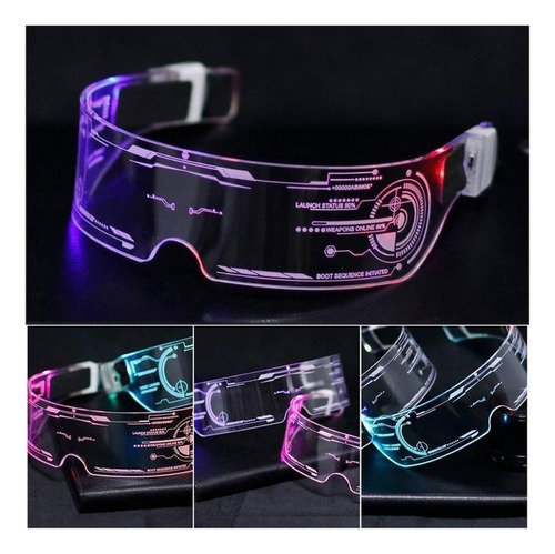 Gafas Led Cyberpunk Gafas Led Tik Tok Balada Futurista Color Color
