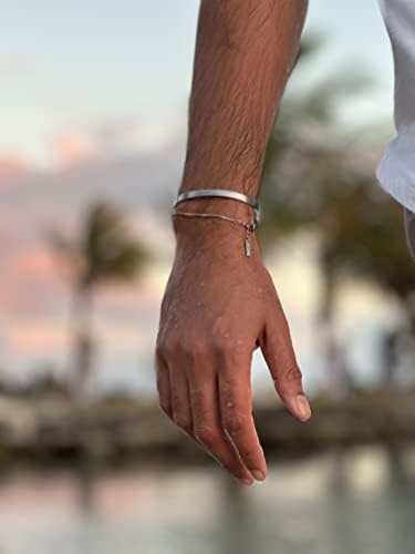 Pulsera De Puño Para Hombres Y Mujeres L Acero Inoxidable, P