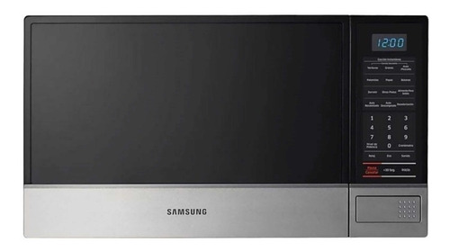 Microondas Samsung Ame8114   Acero Inoxidable Y Negro 