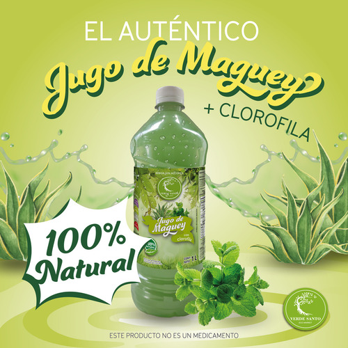Jugo de amargo Verde Santo Con ClorofilalĂquido