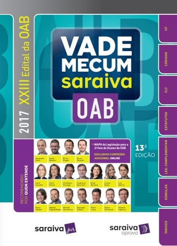 Vade Mecum Saraiva Oab 2017 13ª Edição