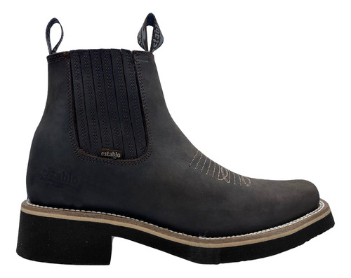 Botin Establo Modelo 981 Piel Res Horma Rodeo Hombre 