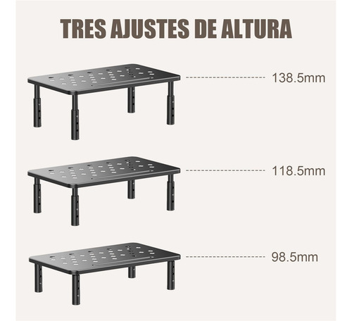 Base Para Monitor, Soporte Elevador De Monitor Ajustable
