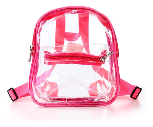 Mochila Bolso Infantil Nena Pvc Transparente Jardin