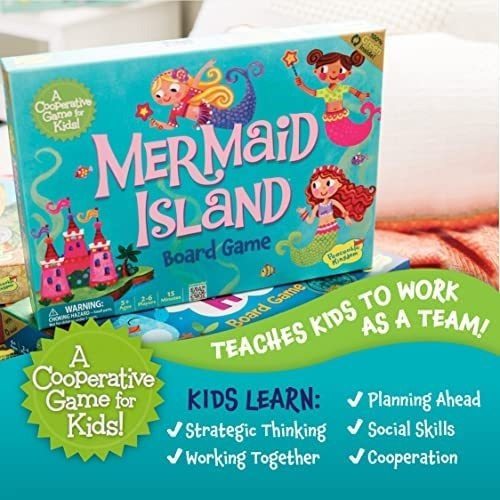 Jogo De Tabuleiro Peaceable Kingdom Mermaid Island