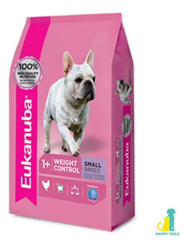 Alimento Eukanuba FIT BODY Weight Control para perro adulto de raza pequeña sabor mix en bolsa de 3 kg