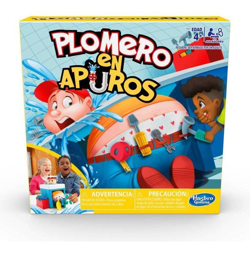 Juego D Mesa P/ Niños +4 Plomero En Apuros Hasbro. Familiar 