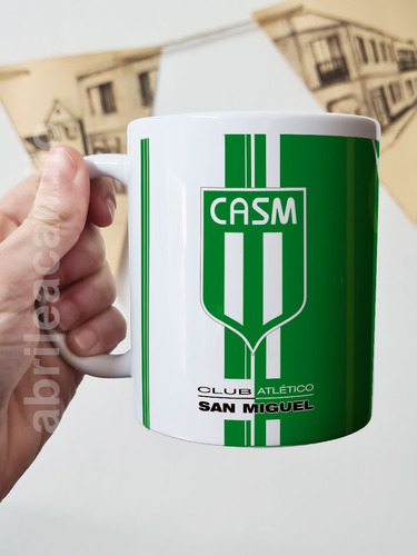 Taza Club Atlético San Miguel Cerámica Importada