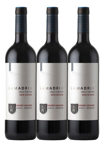 Lamadrid Gran Reserva Cabernet Sauvignon 750ml X3 - Celler