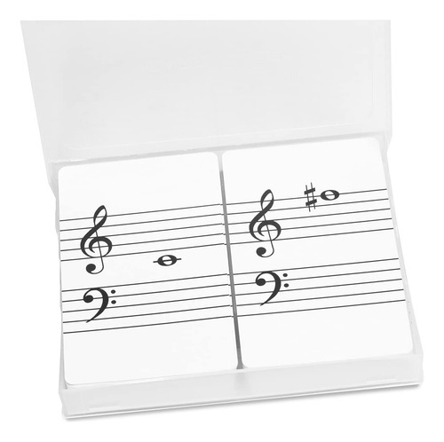 Tarjetas De Notas Musicales 88 Notas Y 12 Claves