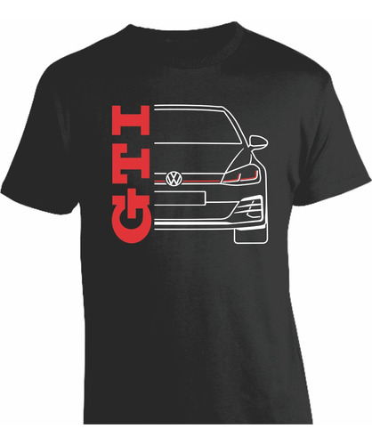 Remera Fierrera Volkswagen Golf Gti  Estampa Frente