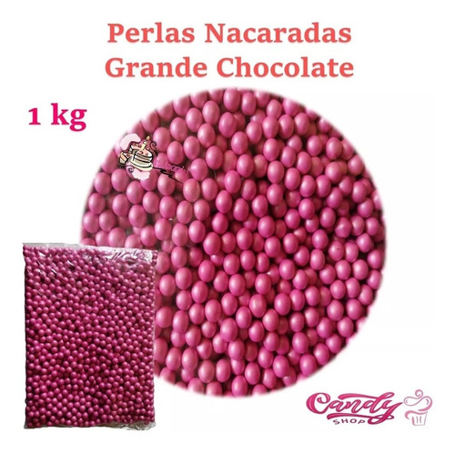 Perlas Comestibles 1 Kg Nacaradas Varios Tonos Grande Choco