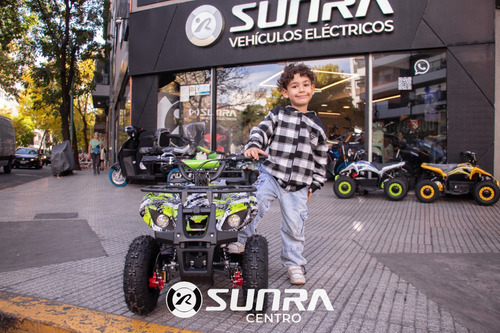 Mini Cuatri Electrico Sunra Atv 800w Niños + Casco / E